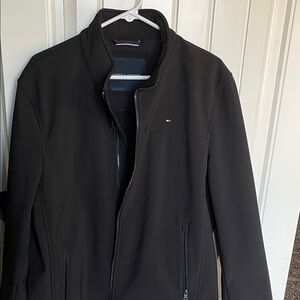 Excellent condition Tommy Hilfiger fleece black coat